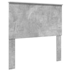 Estructura de cama con cabecera Gris Concreto 100 x 200 cm