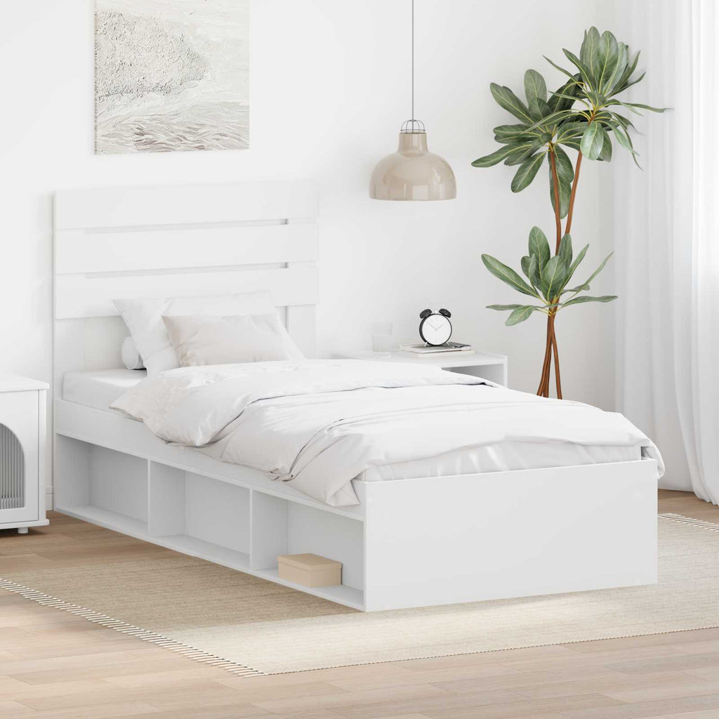 Estructura de cama 100 x 200 cm Madera de pino macizo