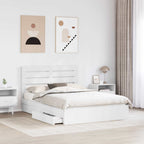 Cama con almacenamiento 140 x 190 cm Madera de ingeniería