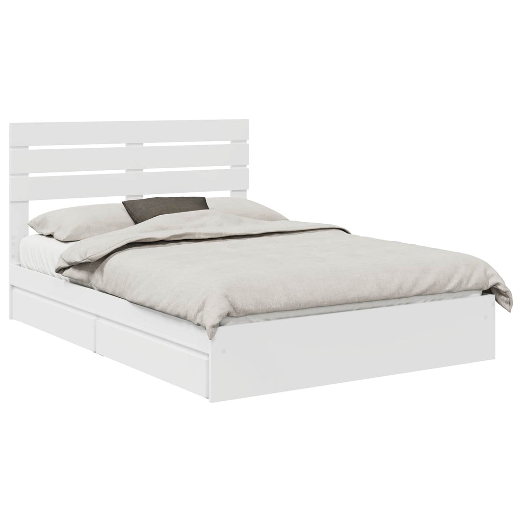 Cama con almacenamiento 140 x 190 cm Madera de ingeniería