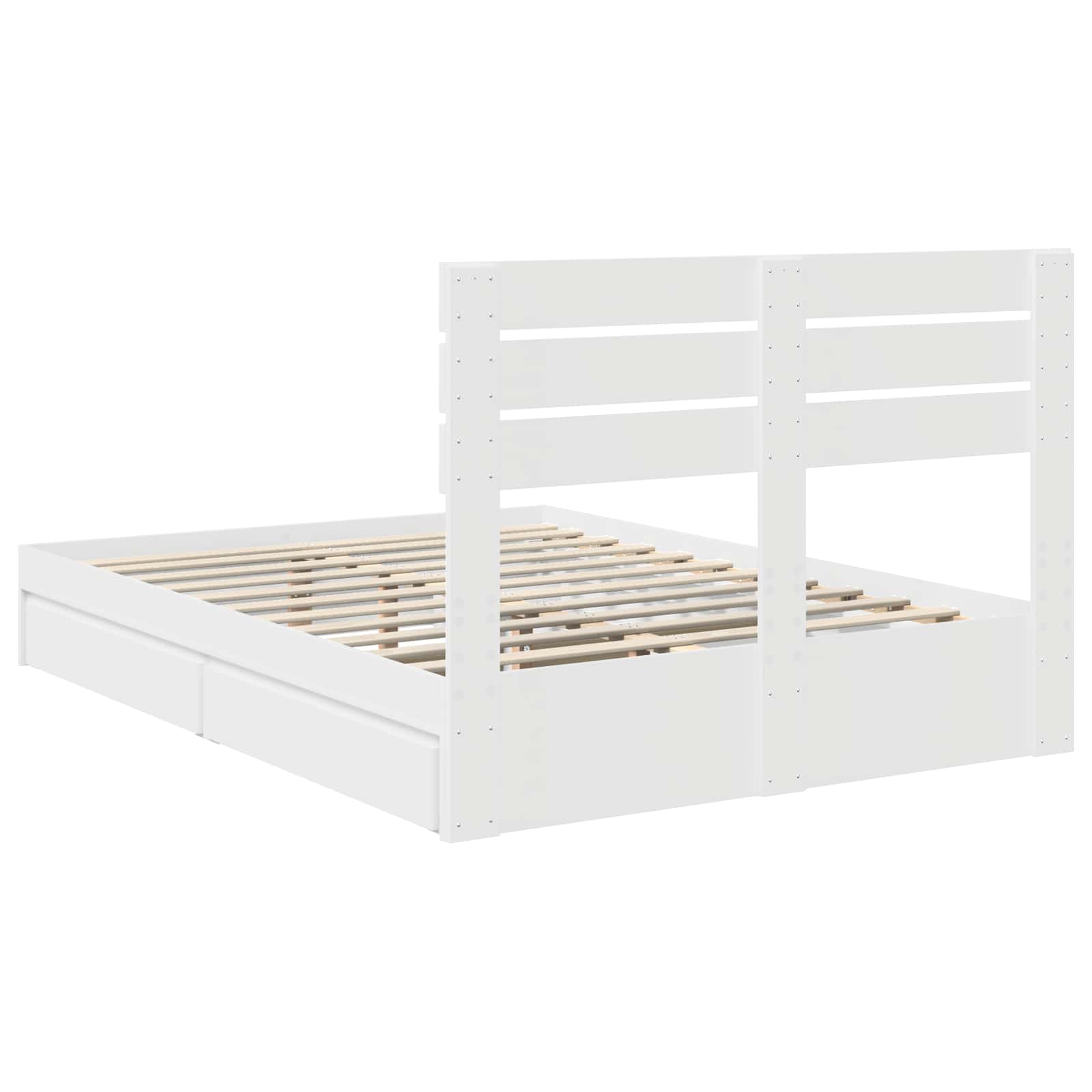 Cama con almacenamiento 140 x 190 cm Madera de ingeniería