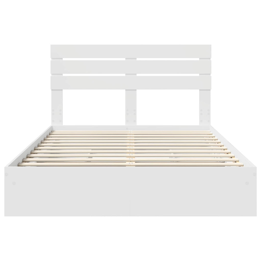 Cama con almacenamiento 140 x 190 cm Madera de ingeniería