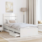 Estructura de cama con cajón 100 x 200 cm Madera Ingenieril