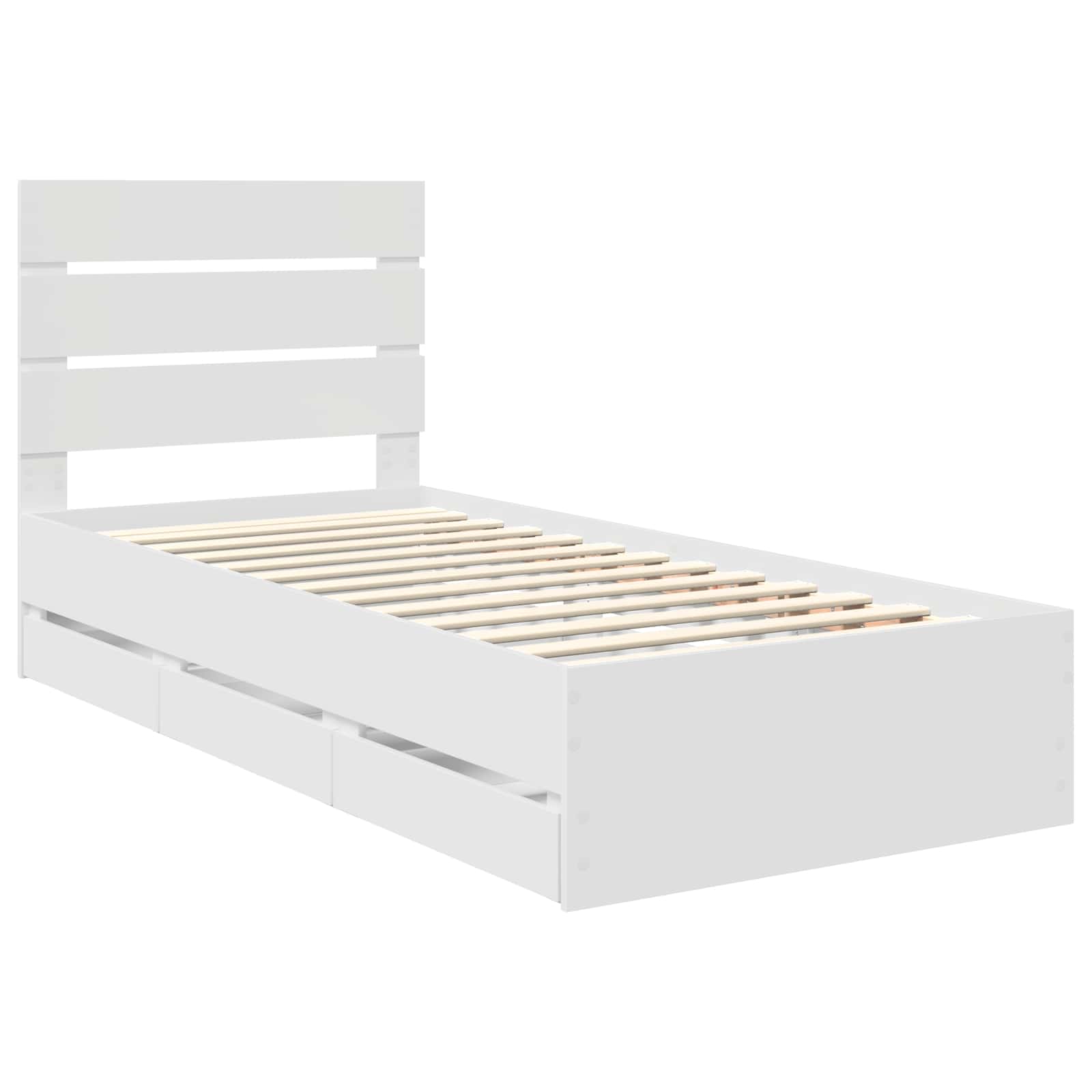 Estructura de cama con cajón 100 x 200 cm Madera Ingenieril