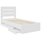 Estructura de cama con cajón 100 x 200 cm Madera Ingenieril
