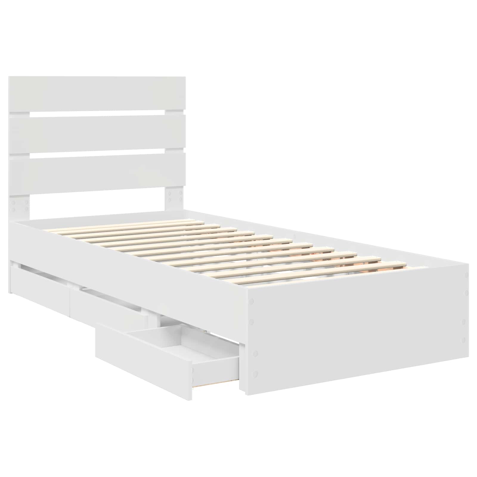 Estructura de cama con cajón 100 x 200 cm Madera Ingenieril