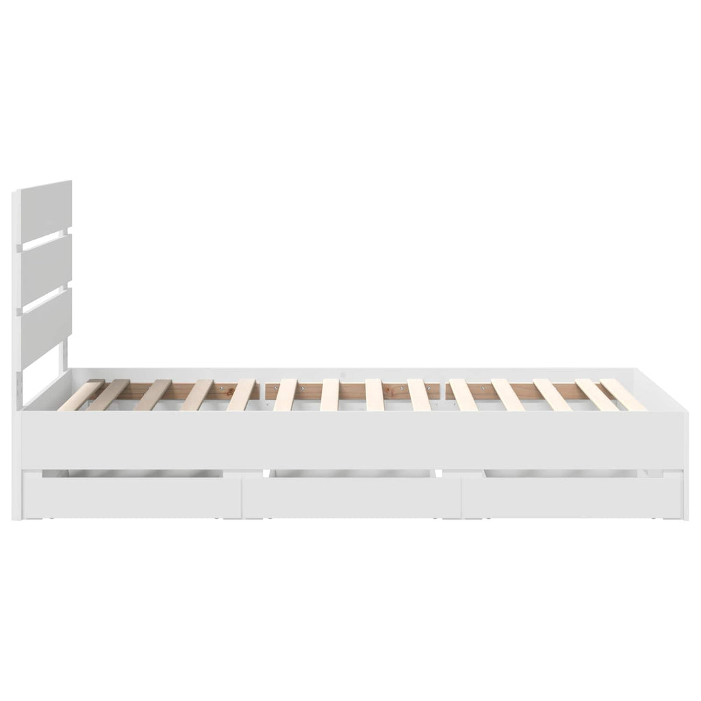 Estructura de cama con cajón 100 x 200 cm Madera Ingenieril