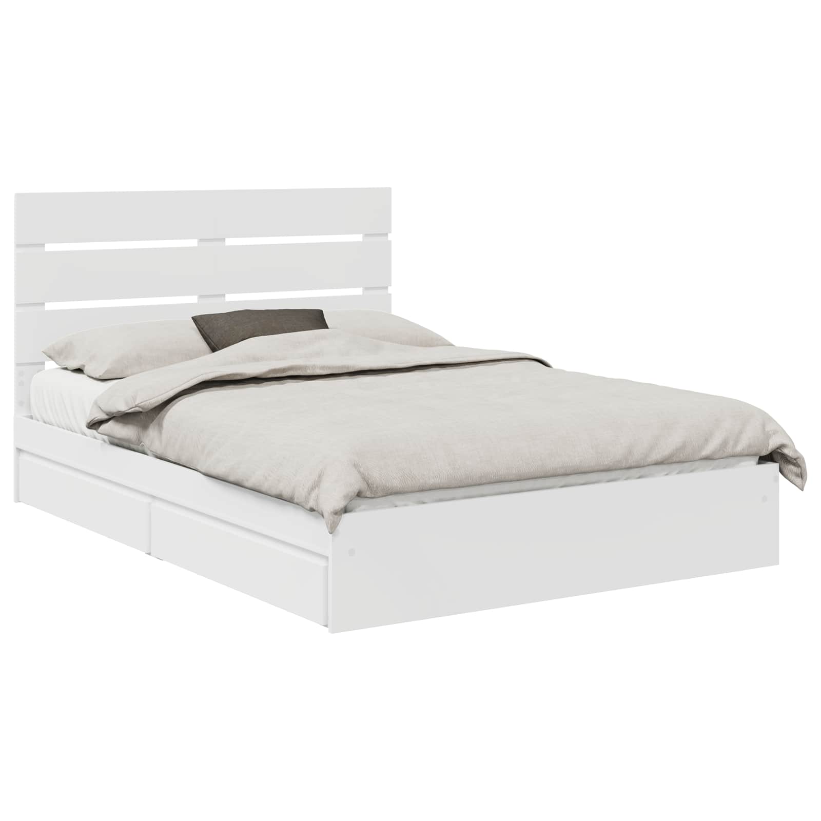 Cama con almacenamiento 140 x 190 cm Madera de ingeniería