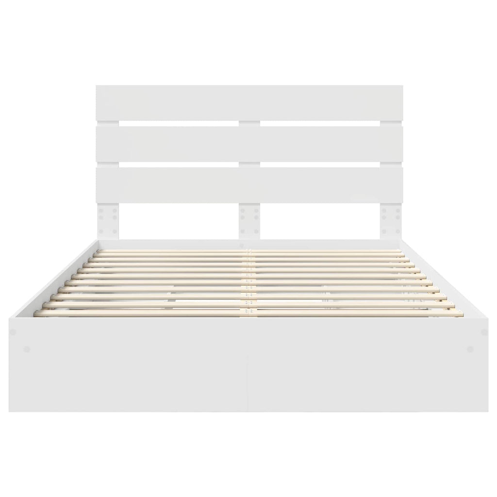 Cama con almacenamiento 140 x 190 cm Madera de ingeniería
