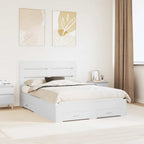 Estructura de cama con cajón 140 x 190 cm Madera de ingeniería