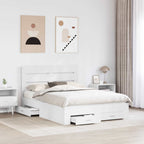 Estructura de cama con cajón 140 x 190 cm Madera de ingeniería