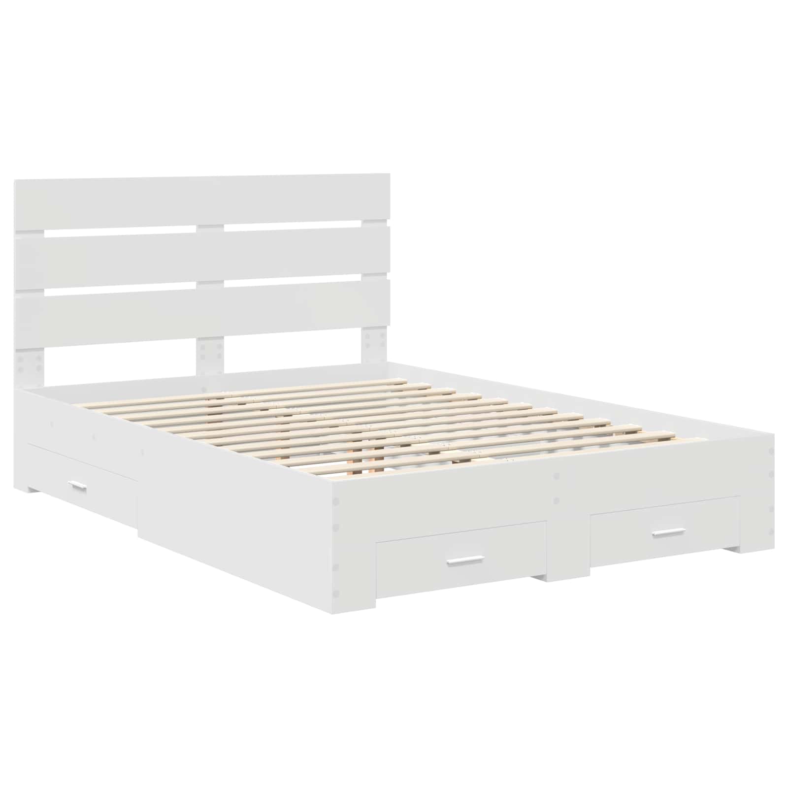 Estructura de cama con cajón 140 x 190 cm Madera de ingeniería