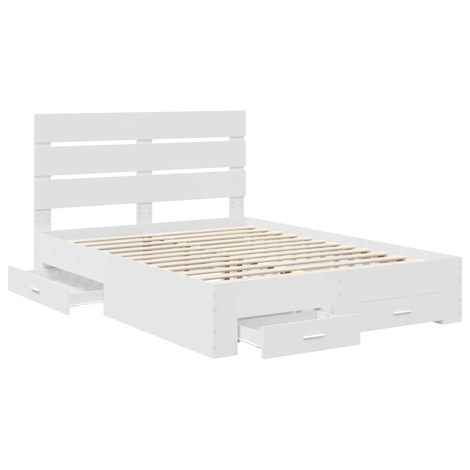 Estructura de cama con cajón 140 x 190 cm Madera de ingeniería