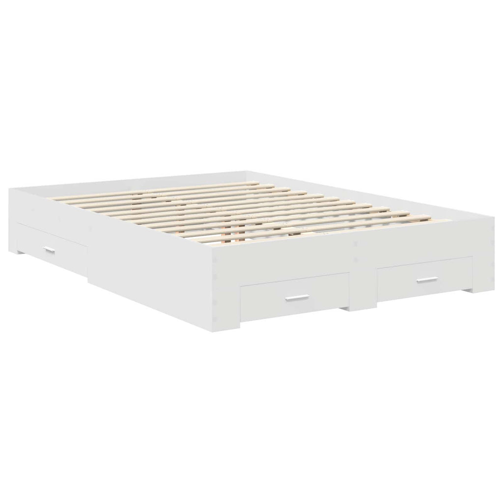 Estructura de cama con cajón 140 x 190 cm Madera de ingeniería
