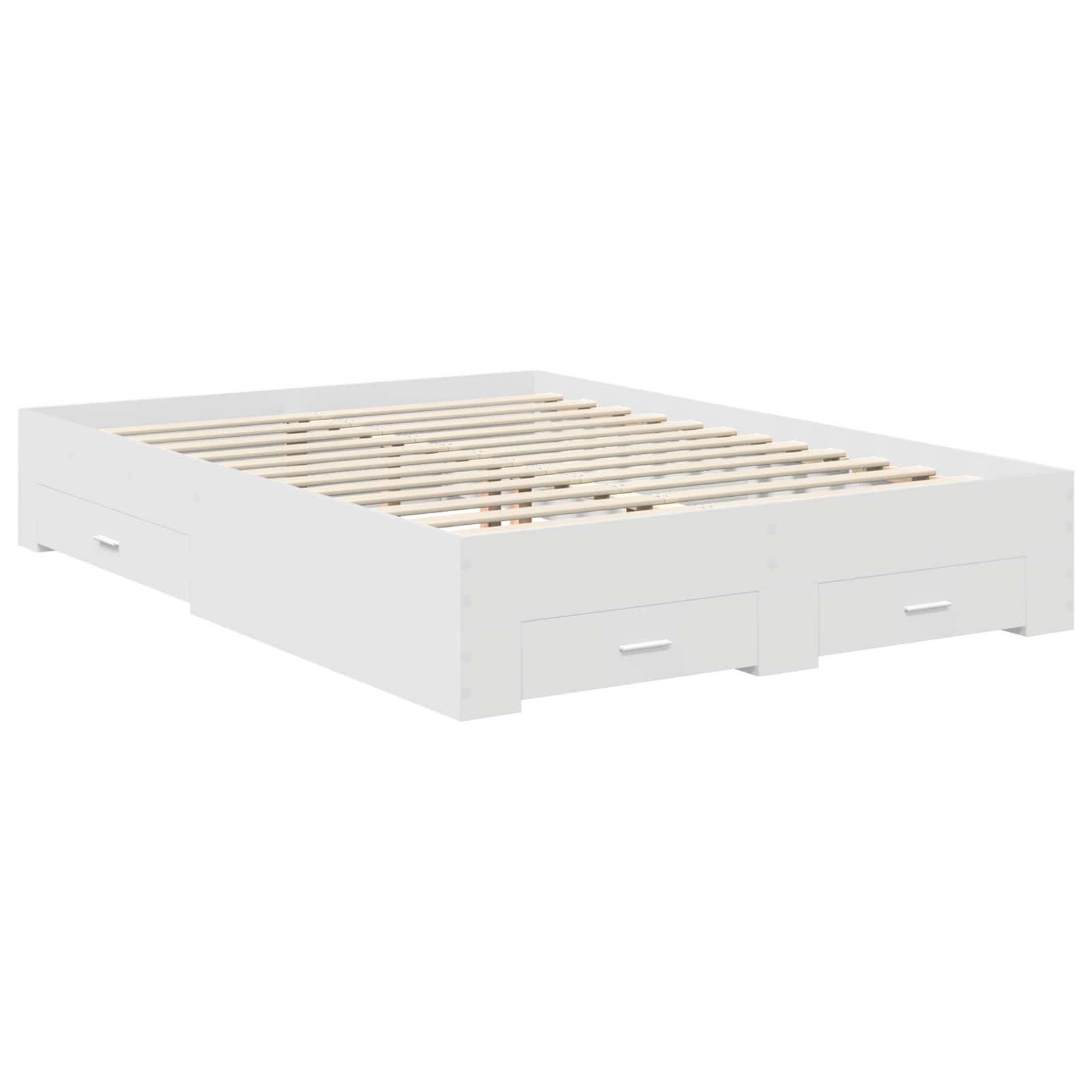 Estructura de cama con cajón 140 x 190 cm Madera de ingeniería