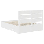 Estructura de cama con cajón 140 x 190 cm Madera de ingeniería