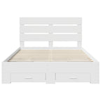 Estructura de cama con cajón 140 x 190 cm Madera de ingeniería