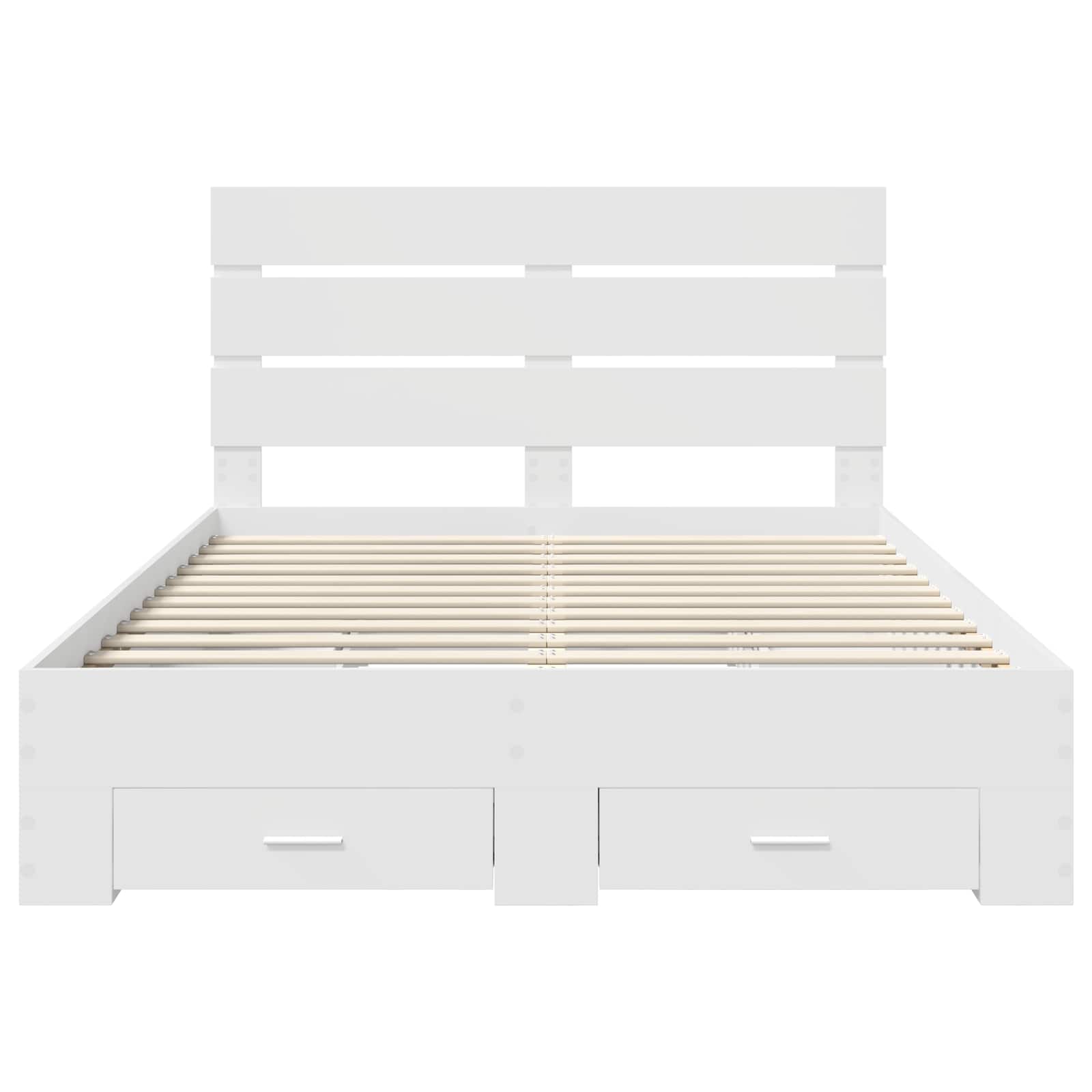 Estructura de cama con cajón 140 x 190 cm Madera de ingeniería