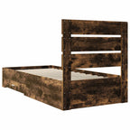 Estructura de cama Roble ahumado Madera de ingeniería