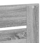 Estructura de cama Gris Sonoma 90 x 190 cm Madera de ingeniería