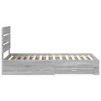 Estructura de cama Gris Sonoma 90 x 190 cm Madera de ingeniería