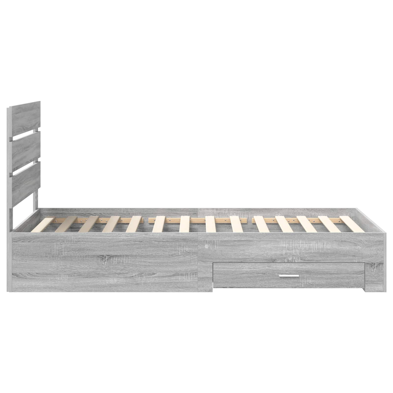 Estructura de cama Gris Sonoma 90 x 190 cm Madera de ingeniería