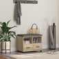 Hallway Bench with Cushion Sonoma Oak 100 x 38 x 46 cm