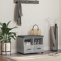 Entrance Bench with Concrete Grey Cushion 60 x 38 x 46 cm