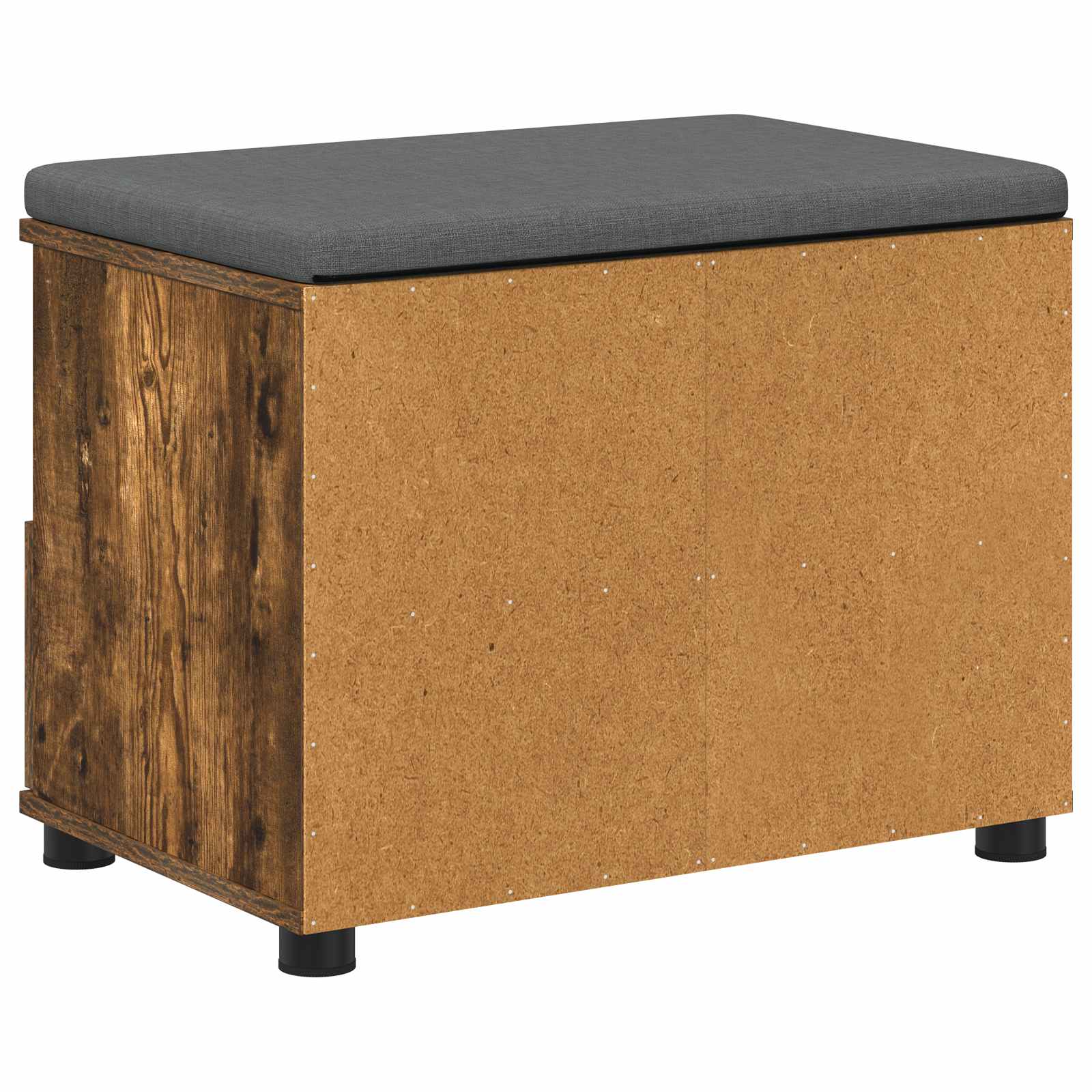 Banco de entrada con cojín Roble Ahumado 60 x 38 x 46 cm