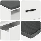 Banco de entrada 80 x 38 x 46 cm Madera Ingenierizada y Tela