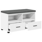 Banco de entrada 80 x 38 x 46 cm Madera Ingenierizada y Tela