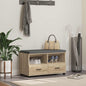 Entryway Bench with Cushion Sonoma Oak 80 x 38 x 46 cm