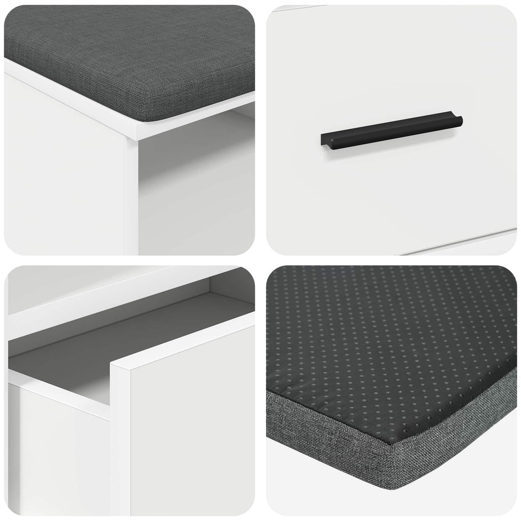 Banco de entrada 100 x 38 x 46 cm Madera Ingenierizada y Tela