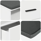 Banco de entrada 100 x 38 x 46 cm Madera Ingenierizada y Tela