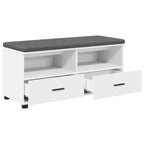 Banco de entrada 100 x 38 x 46 cm Madera Ingenierizada y Tela