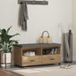 Entrance bench with cushion Artisan Oak 100 x 38 x 46 cm
