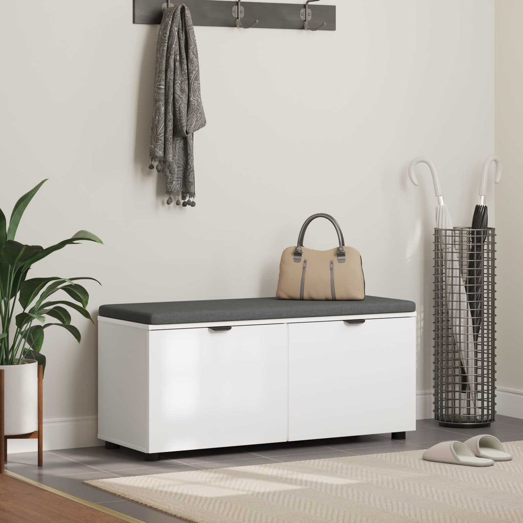 Banco de entrada 100 x 38 x 46 cm Madera Ingenierizada y Tela