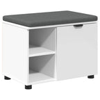 Banco de entrada 60 x 38 x 46 cm Madera Ingenierizada y Tela