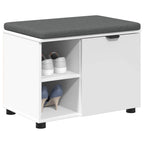 Banco de entrada 60 x 38 x 46 cm Madera Ingenierizada y Tela