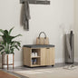Entryway bench with cushion Sonoma Oak 60 x 38 x 46 cm