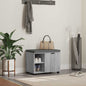 Entryway Bench with Cushion Sonoma Grey 60 x 38 x 46 cm