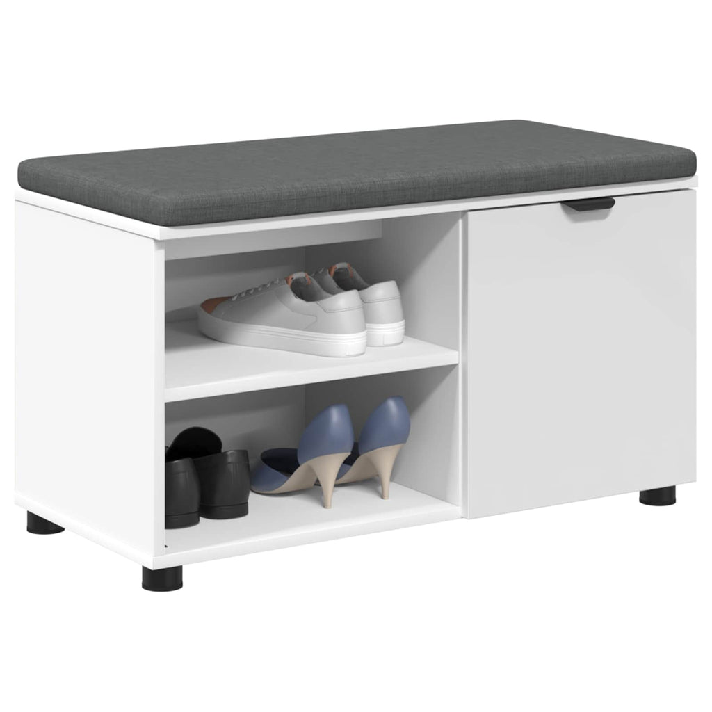 Banco de entrada 80 x 38 x 46 cm Madera Ingenierizada y Tela