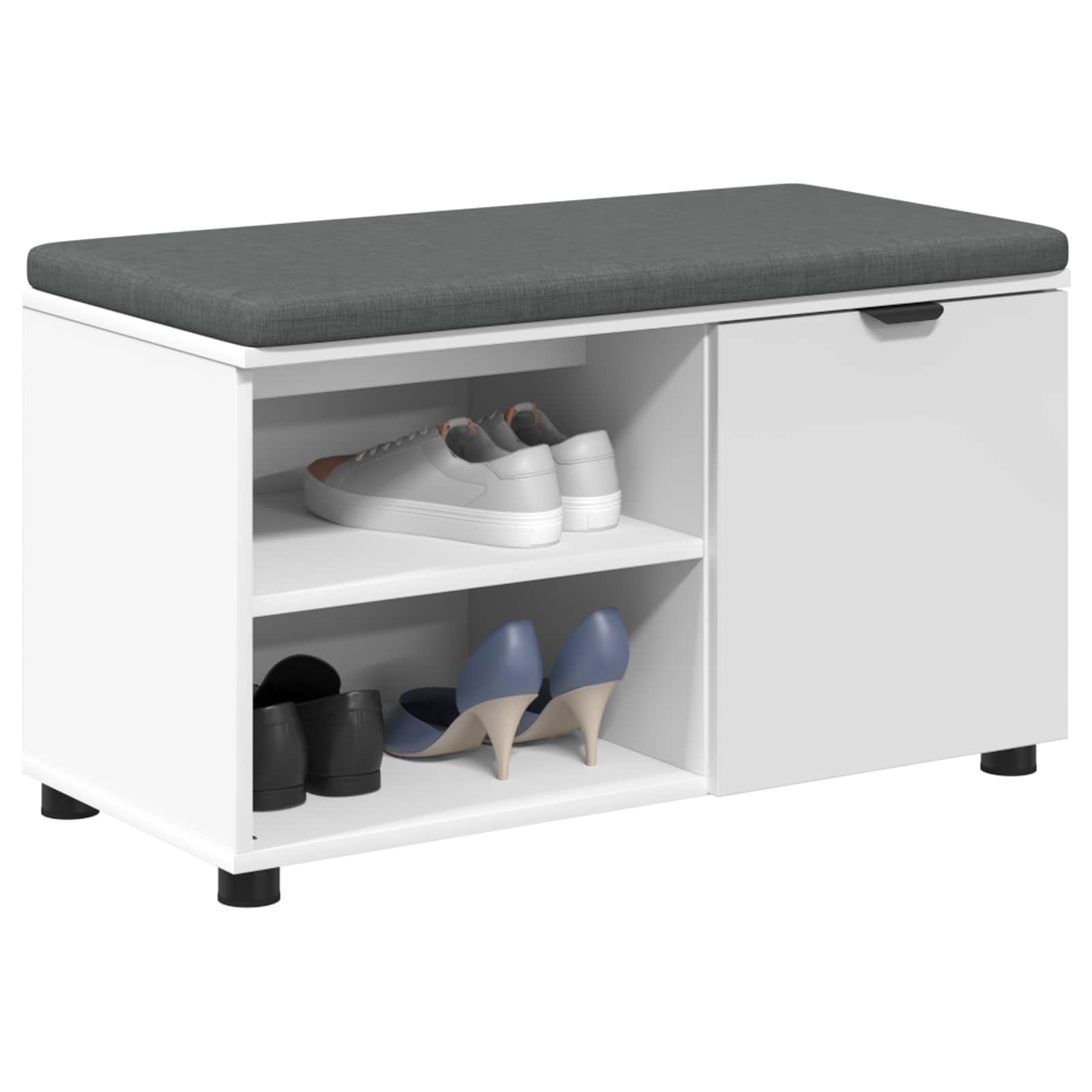 Banco de entrada 80 x 38 x 46 cm Madera Ingenierizada y Tela