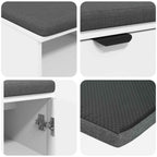 Banco de entrada 100 x 38 x 46 cm Madera Ingenierizada y Tela