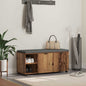 Banco de entrada con cojín Madera vieja 100 x 38 x 46 cm