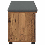 Banco de entrada con cojín Madera vieja 100 x 38 x 46 cm