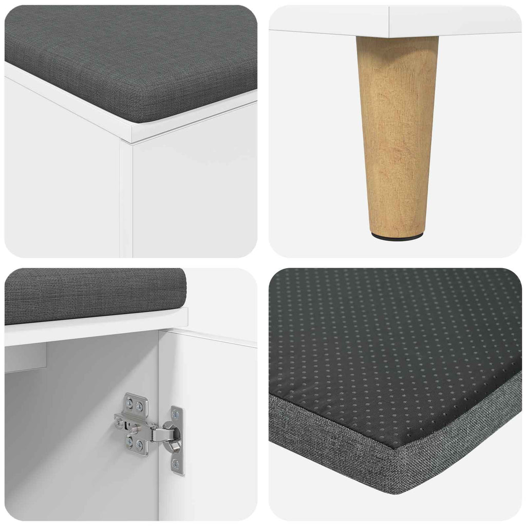 Banco de entrada 100 x 38 x 46 cm Madera Ingenierizada y Tela