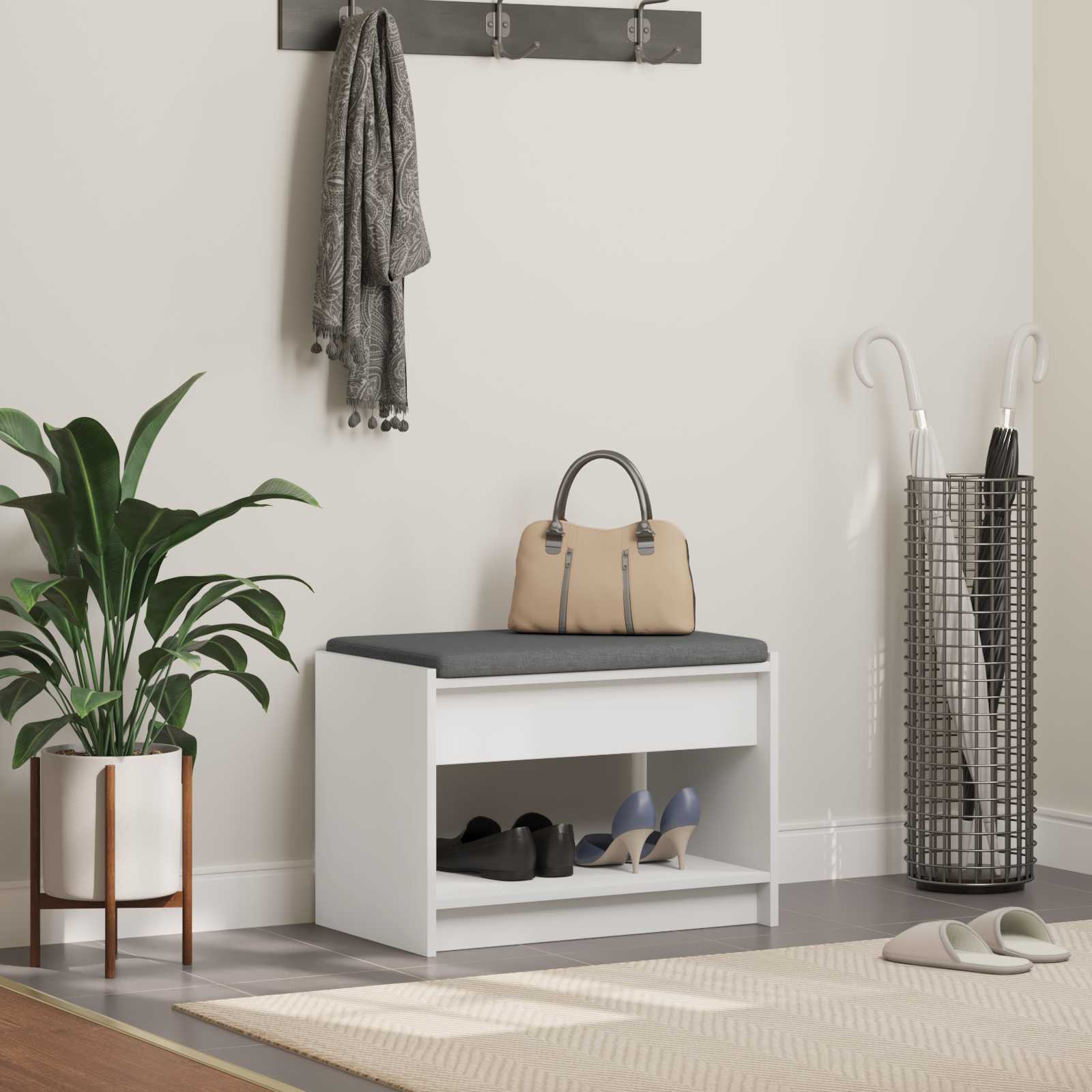 Banco de entrada 103 x 38 x 45 cm Madera Ingenierizada y Tela
