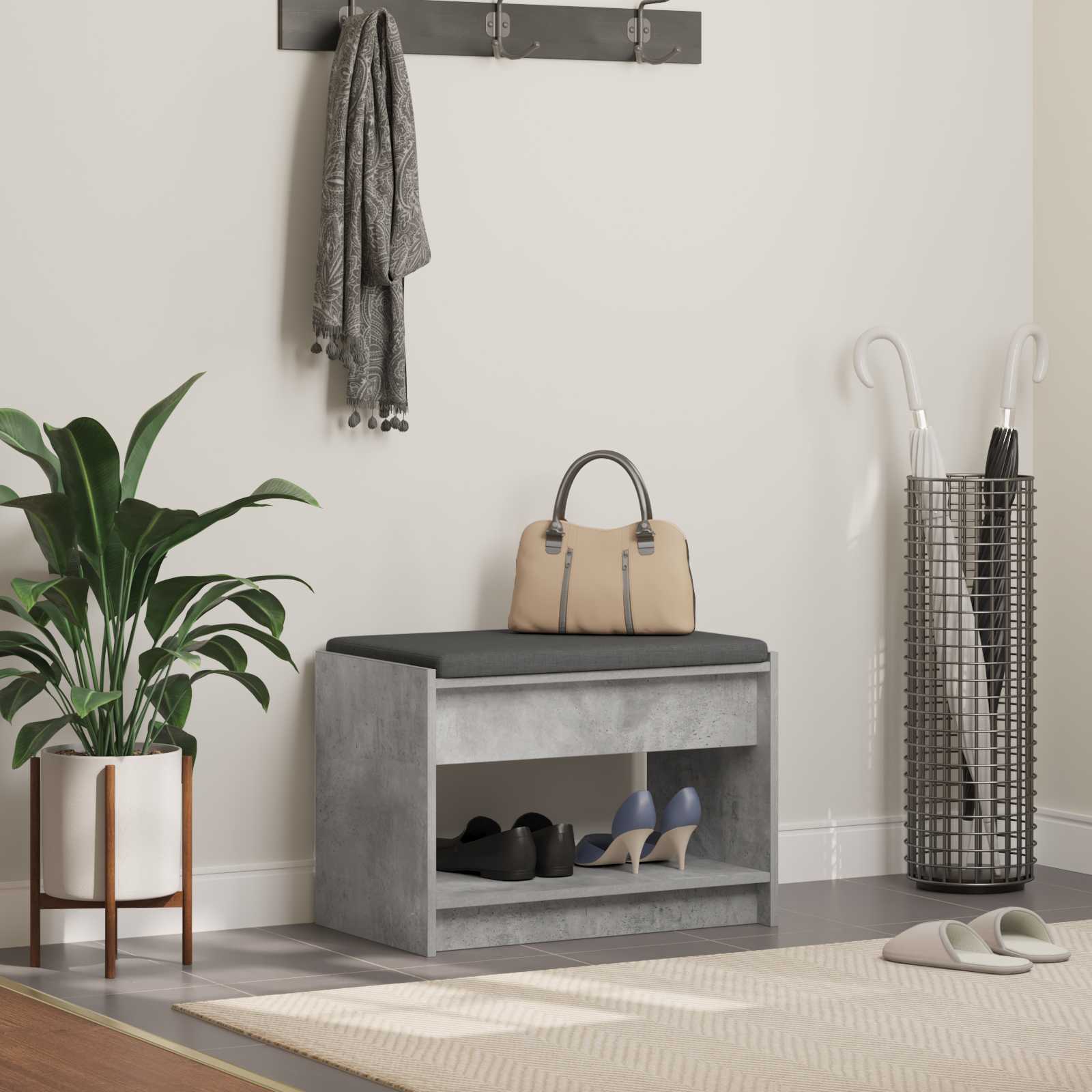 Banco de entrada 103 x 38 x 45 cm Madera Ingenierizada y Tela