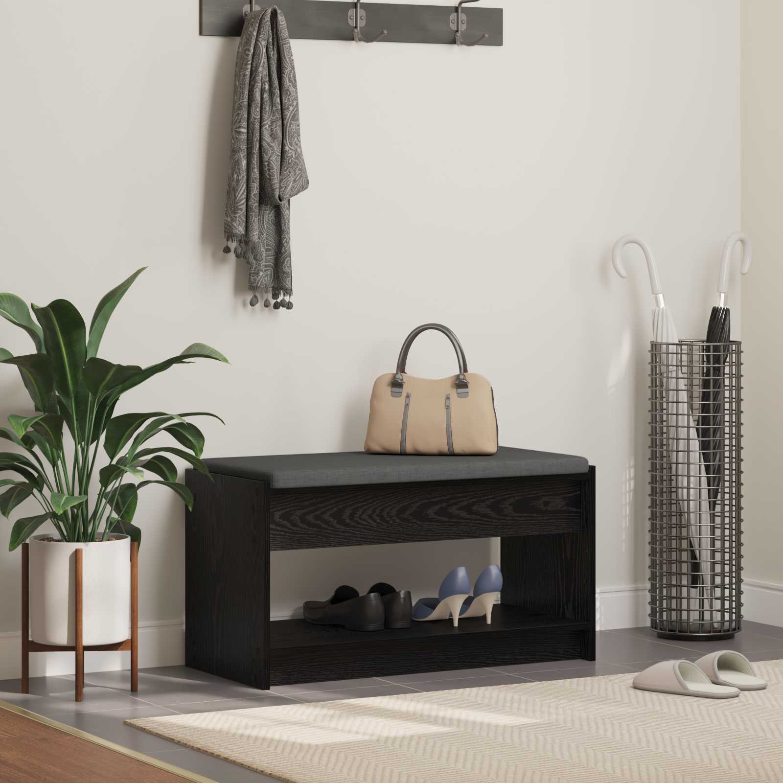 Banco de entrada 103 x 38 x 45 cm Madera Ingenierizada y Tela